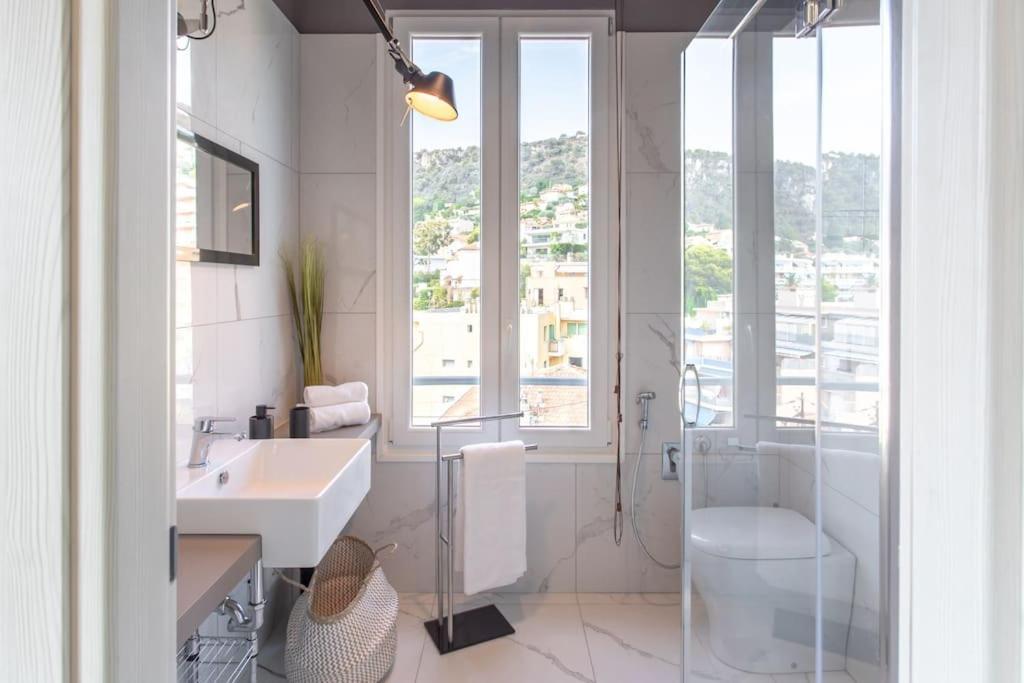 #24 Marie-Claire Suite Sea View/Balcony/Ac/5Min Port فيليوفرُنش سور مير المظهر الخارجي الصورة